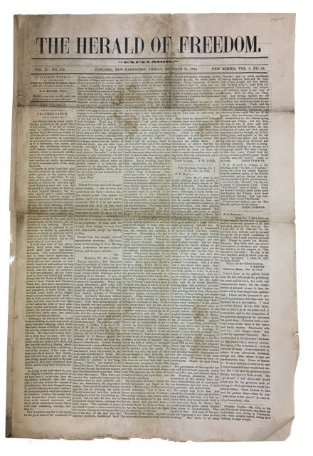 Item #91288 The Herald of Freedom, Vol. 11, No. 512 (October 31, 1845)