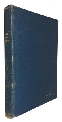 Item #91376 Bound volume containing Programs for All Nine 1947 Yale Football Games (King's Point,...