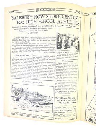 Works Progress Administration Bulletin, Volume 1, Number 1 (June 1936)