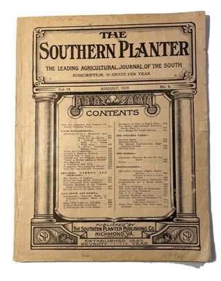 Item #91471 The Southern Planter, Vol. 74, No. 8. (August, 1913