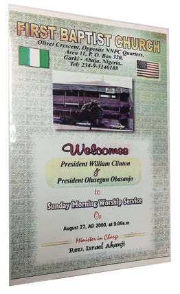 Item #91539 Welcome President William Clinton & President Olusegun Obasanjo to Sunday Morning...