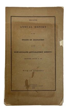 Item #91570 Second Annual Report of the Board of Managers ... Presented January 15, 1834. With an...