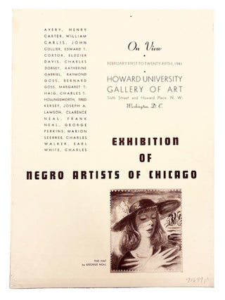 Item #91699 Exhibition of Negro Artists of Chicago. Howard University. Gallery of Art