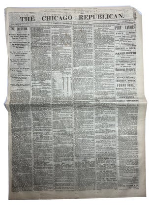 Item #91756 The Chicago Republican, Two consecutive issues just after the 1868 Presidential...
