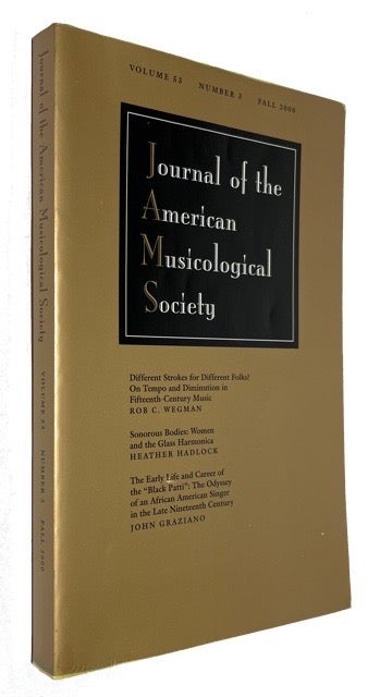 Item #91766 Journal of the American Musicological Society, Volume 53, Number 3 (Fall 2000)
