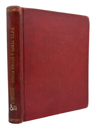 Item #91823 Fifty Years and Other Poems. James Weldon Johnson