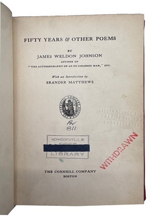 Fifty Years and Other Poems.