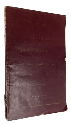 Item #91936 Catalogue of the Officers and Members of the Chapel St. Congregational Church...