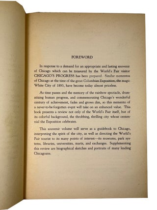 Chicago's Progress: A Review of the World's Fair City