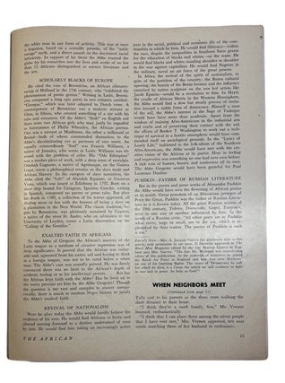 The African: Journal of African Affairs, Vol. 2, No. 12, (November-December, 1944).