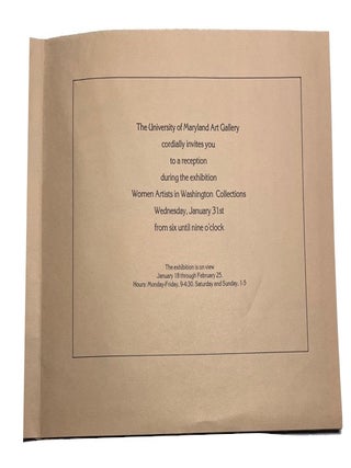 National Women's Caucus for Art: Annual Conference 1979 Washington DC Jan 30-31, Feb 1,2,3
