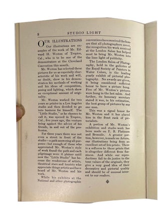 Studio Light, Vol. 8, No. 5., (July 1916)