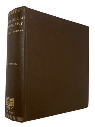 A Sanskrit-English Dictionary Etymologically and Philologically Arranged with Special Reference to Cognate Indo-European Languages