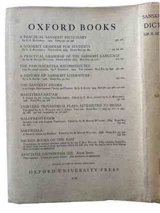 A Sanskrit-English Dictionary Etymologically and Philologically Arranged with Special Reference to Cognate Indo-European Languages