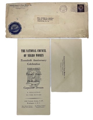 Mass Mailing Fundraising Letter with enclosures for the 20th Anniversary of the NACW in 1955