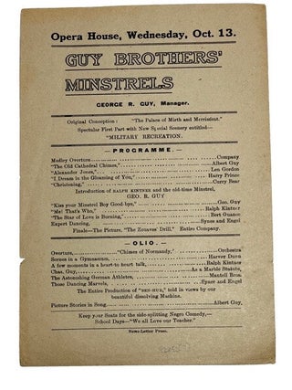 Six (6) Guy Brothers Ministrel items
