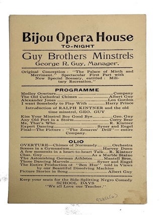 Six (6) Guy Brothers Ministrel items