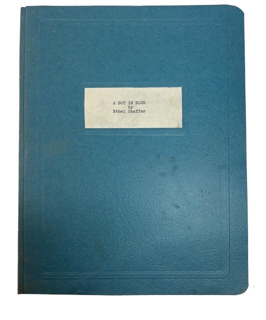 Item #92973 A Boy in Blue. Peter Martin Lahnan, as told to Ethel Lahnan Shaffer.