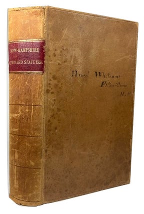 Item #93043 The Compiled Statutes of the State of New Hampshire: to Which are Prerfixed the...