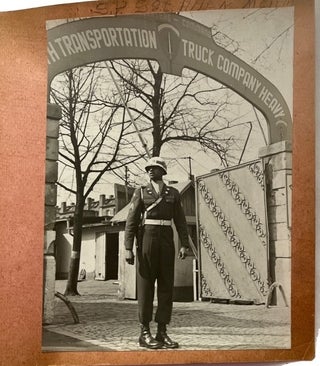 Item #93085 African American Soldiers in Germany. Truck Company Heavy. Photo Album