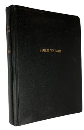 Item #93137 John Verge, Early Australian Architect: His Ledger & His Clients. Will Graves Verge
