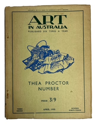 Item #93168 Art in Australia. Third Series, Number 43. (April, 1932). Sydney Ure Smith, Leon Gellert