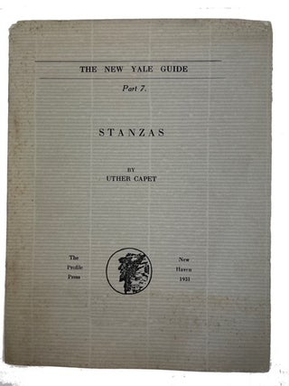 Item #93206 Stanzas, by Uther Capet. Arther Head, pseud Uther Capet