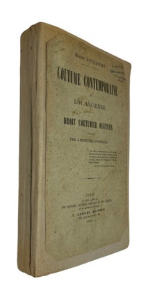 Item #93326 Coutume Contemporaine et Loi Ancienne Droit Coutumier Ossetien, Eclaire par...