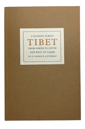 Item #93330 A Reprinting of A Journey across Tibet from North and South and West to Ladak, with...