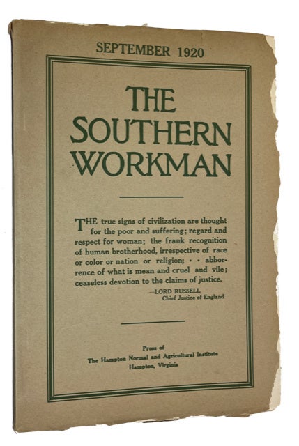 Item #93403 The Southern Workman, Vol. XLIX, No. 9 (September, 1920)