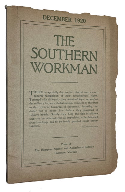 Item #93405 The Southern Workman, Vol. XLIX, No. 12 (December, 1920)