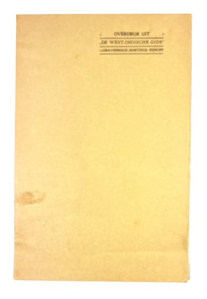 Item #93512 Negro Riddles from Surinam. A. F. Penard, T. E