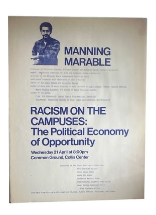 Item #93545 Manning Marable ... Racism on the Campuses: The Political Economy of Opportunity....