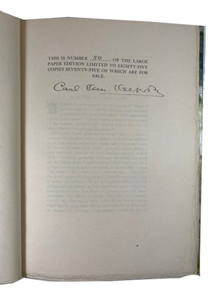 A Bibliography of the Writings of Carl Van Vechten