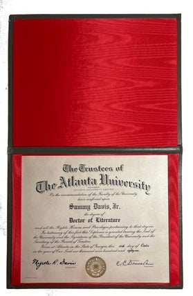 Item #93593 Honorary “Doctor of Literature” Degree from Atlanta University which Was Awarded...