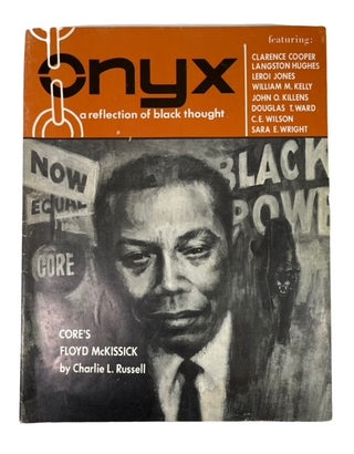 Item #94344 Onyx: a Reflection of Black Thought. [cover title]. Sara E. Wright, Langston Hughes