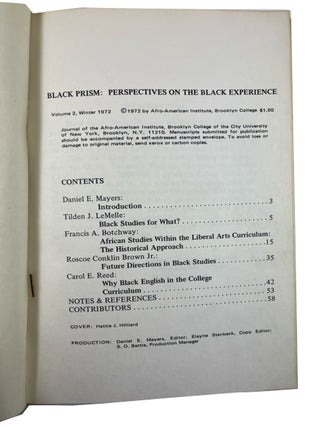 Black Prism, Volume 2 (Winter 1973)