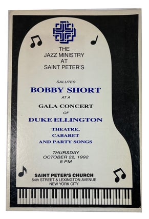 Item #94354 The Jazz Ministry at Saint Peter's Salutes Bobby Short at a Gala Concert of Duke...
