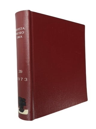 Item #94562 Revista del Museo Nacional Lima Peru. Tomo XXXIX