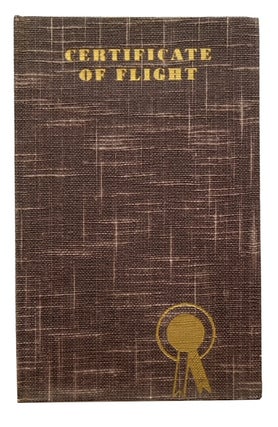 Item #94581 Certificate of Flight. Faith Van Valkenburgh Vilas