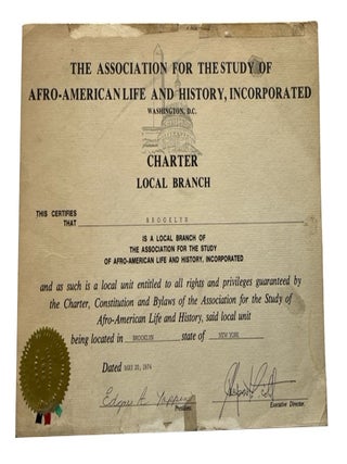 Item #94628 Charter Local Branch This Certifies that Brooklyn is a Local Branch of the...