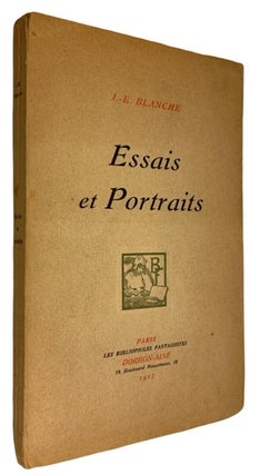 Item #94639 Essais et Portraits. J. E. Blanche