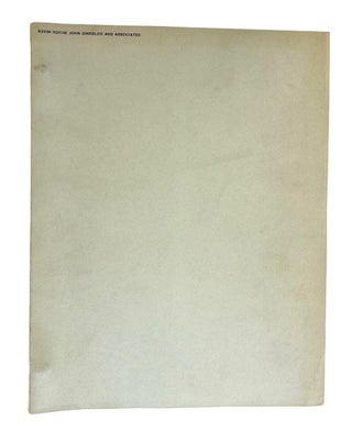 Item #94754 The Metropolitan Museum of Art Master Plan Study: Preliminary Space Study. Kevin...