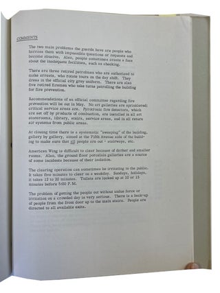 The Metropolitan Museum of Art Master Plan Study: Preliminary Space Study