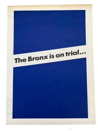 Item #94896 The Bronx is on Trial. Robert Johnson, homas