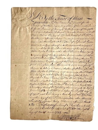 Item #95355 Admission of a 1744 Pennsylvania/Deleware Will Directing Executors to Sell Her "Negro...