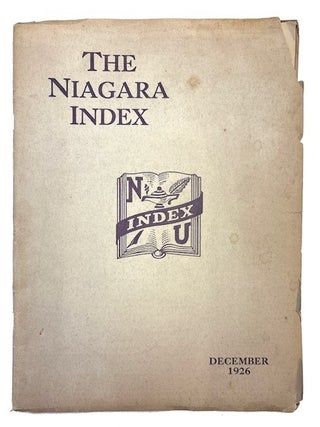 Item #95431 The Niagara Index, Vol. LVII, No. 3 (December, 1926