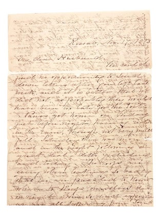 Missonary Letters 1866-1875: Five Letters from Mary E. Nutting to Her Husband David H. Nutting; One Letter from Nellie to her father David H. Nutting; One Letter to Mary from a cousin about Mart’s engagement; One Letter to David Nutting from his brother G. B. Nutting in Minnesota dated 1880 and One Letter, undated as to year, to Mrs. Nutting from a friend who signs as S.B.J.