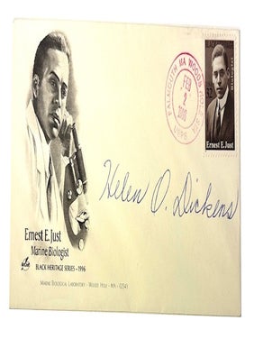 Item #95611 First Day Cover for Ernest E. Just Stamp "Black Heritage Series Series - 1996....