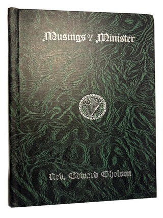 Item #95641 Musings of a Minister. Edward Gholson